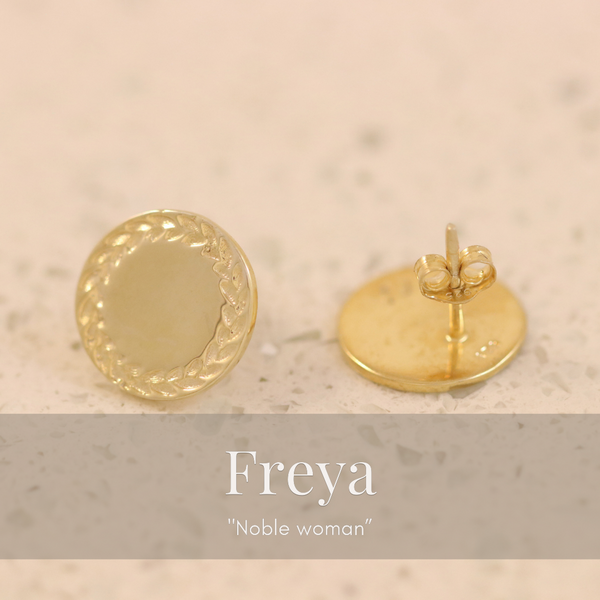 Freya Noble Studs In Gold