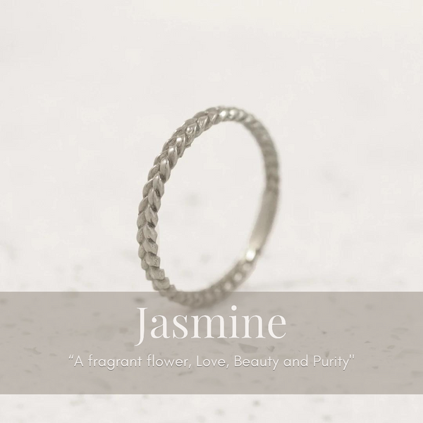 Jasmine Pure Woven Ring in Silver