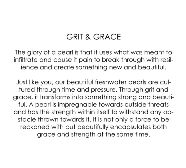 Grit and Grace Pearl Ring in Silver