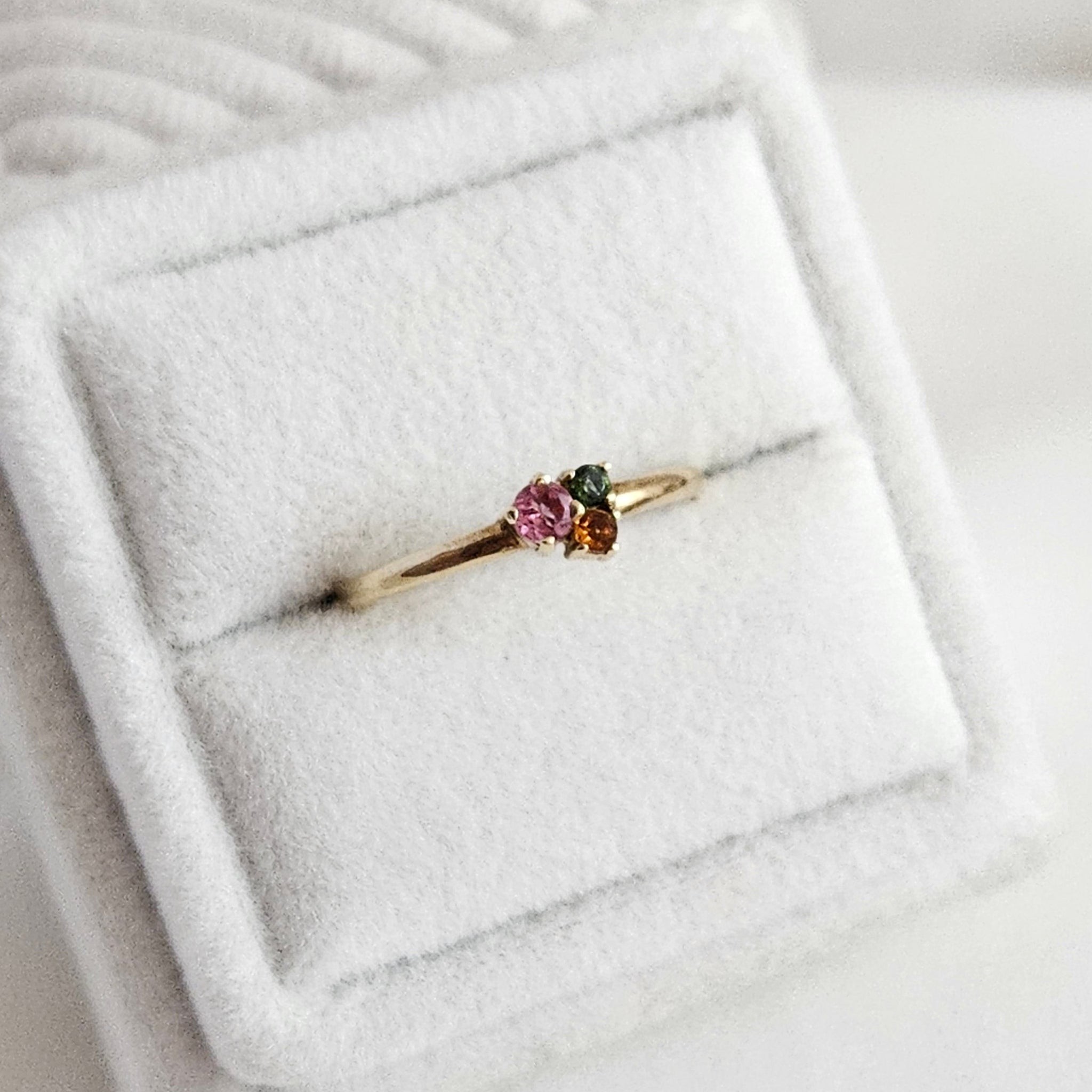 Fruity Trinity Ring In 9ct Yellow Gold