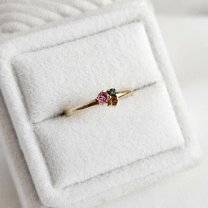 Fruity Trinity Ring In 9ct Yellow Gold