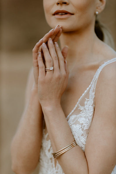 Starla Moissanite Ring In 9ct Yellow Gold