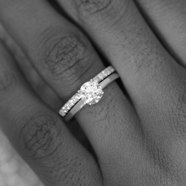 Half Eternity Diamond Band In 9ct White Gold