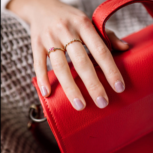 Fruity Trinity Ring In 9ct Yellow Gold