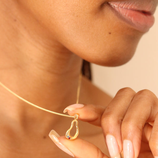 Customised 3 Gemstone Pendant (made to order)