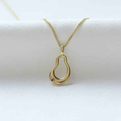 ⁠The Pink Tourmaline Promise Pendant