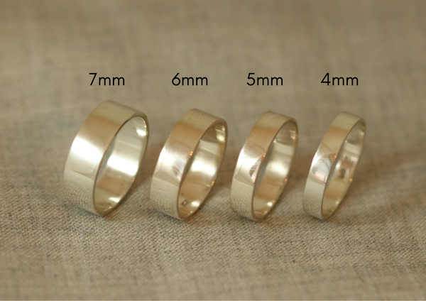 Half Round Textured Band In 9ct Rose Gold