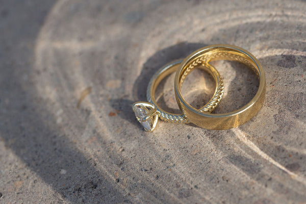 Starla Moissanite Ring In 9ct Yellow Gold