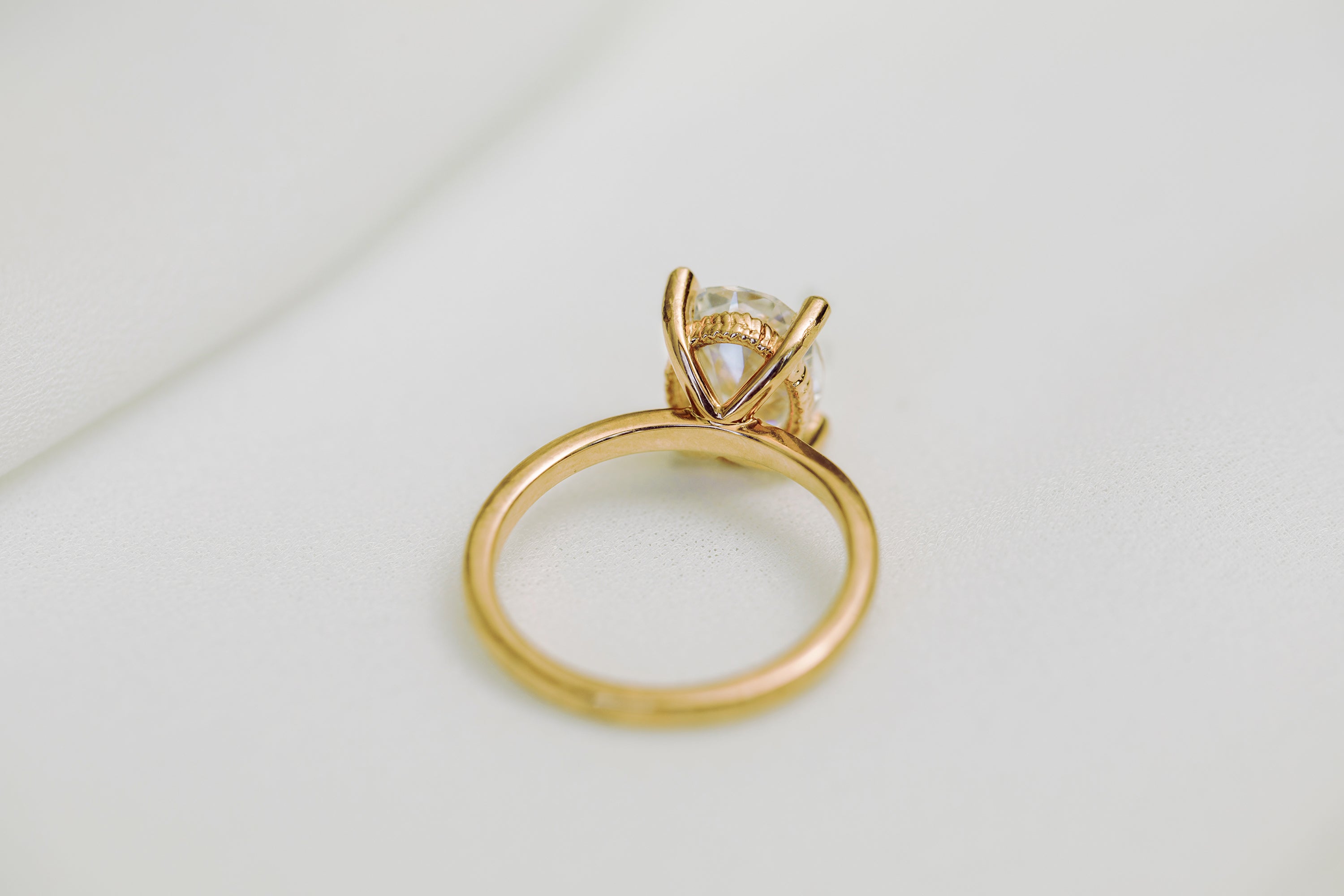 Nayeli Oval Moissanite Ring In Gold