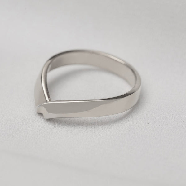 Jovie Fold-Over Band In Silver