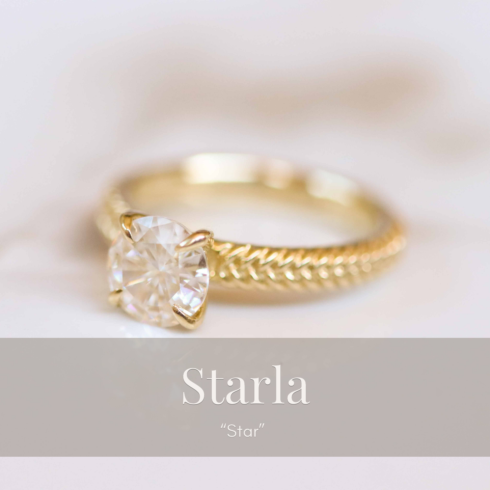 Starla Moissanite Ring In Gold