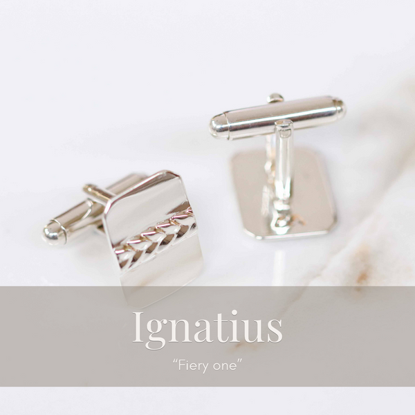 Ignatius Octagon Cufflinks in Silver