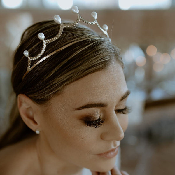 The Sadie Tiara In Brass