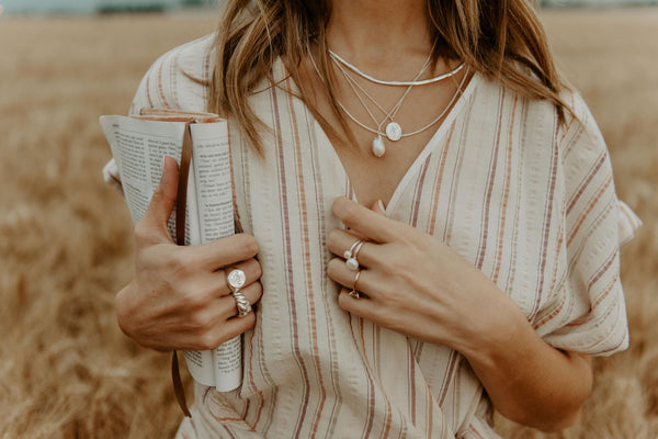 Small Pearl of a Great Price Pendant In Silver