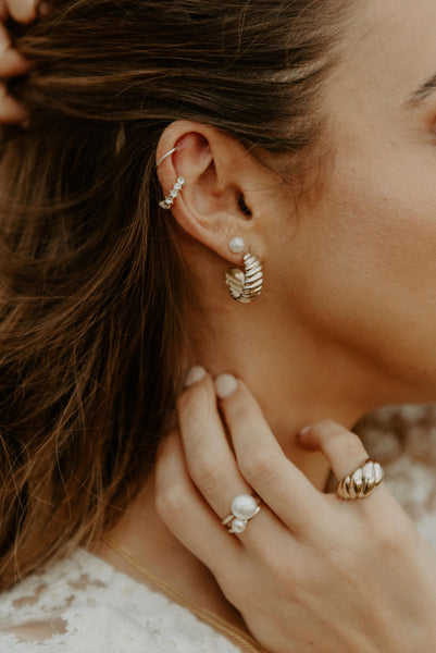 Barley Earrings In Silver
