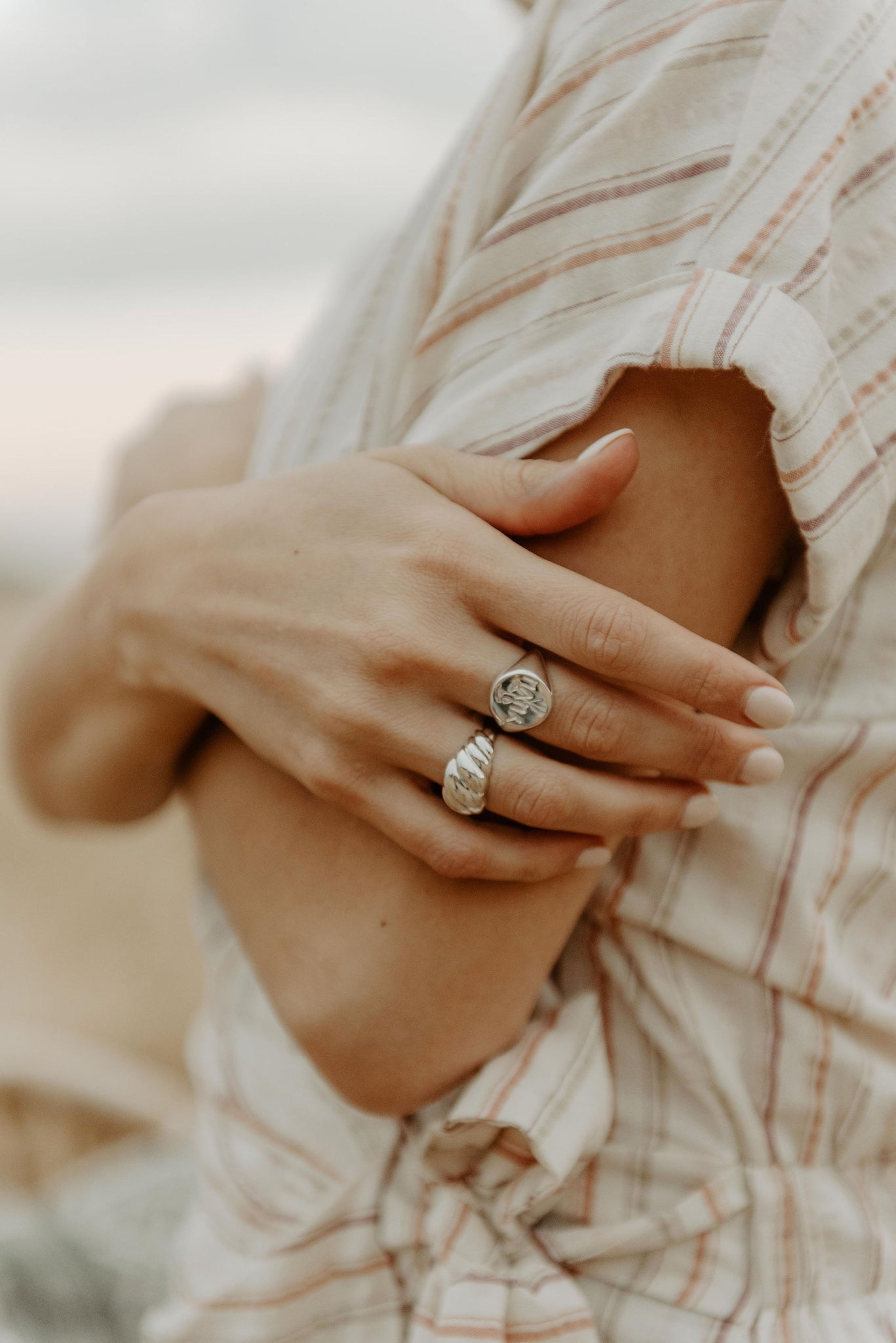 Barley Ring in Silver