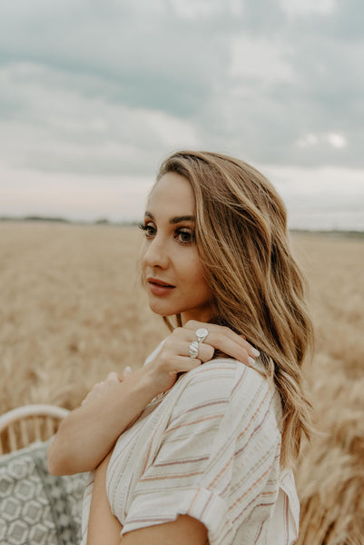 Barley Ring in Silver