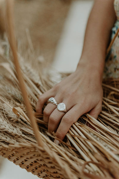 Barley Ring in Silver