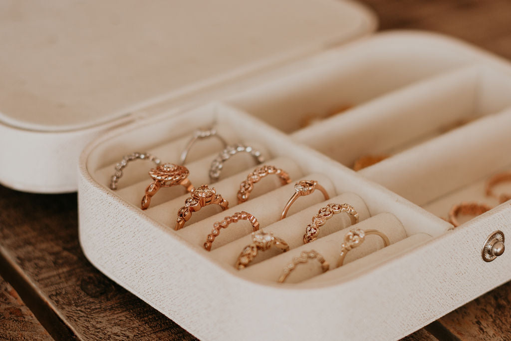 Peony Diamond Ring In 9ct Rose gold