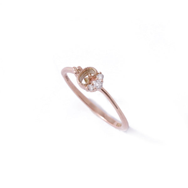 9ct Rose Gold Petite Blossom Ring