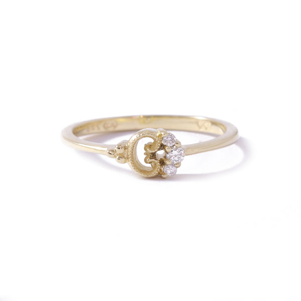 9ct Yellow Gold Petite Blossom Ring