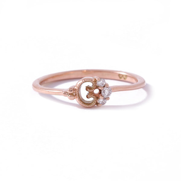 9ct Rose Gold Petite Blossom Ring