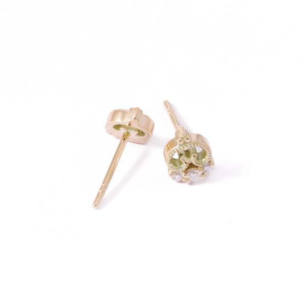 Petite Blossom Studs In Yellow Gold