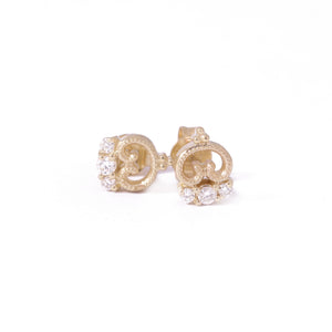 Petite Blossom Studs In Yellow Gold