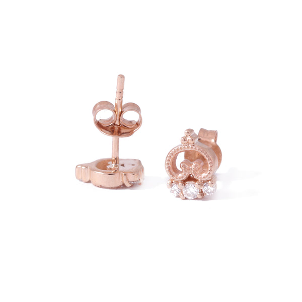 Petite Blossom Studs In Rose Gold