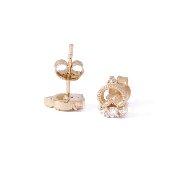 Petite Blossom Studs In Yellow Gold