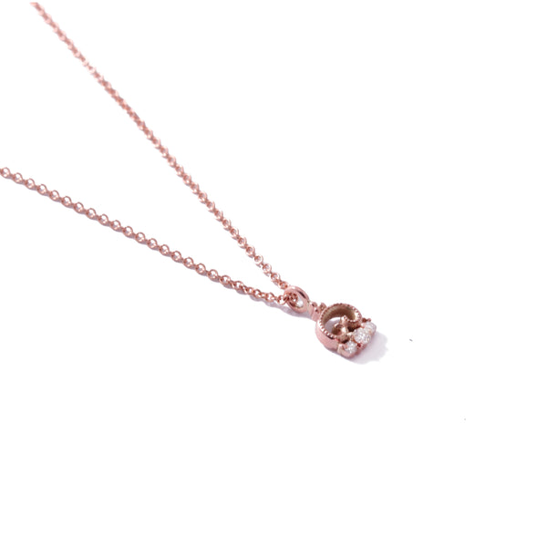 Petite Blossom Pendant In Rose Gold