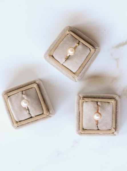 Grace Woven Pearl Ring
