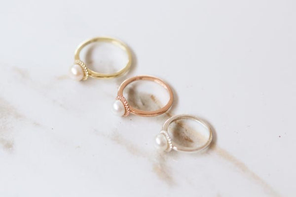 Grace Woven Pearl Ring