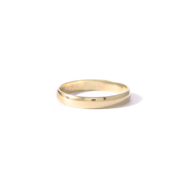 Half Round Band (3mm) In 9ct Yellow Gold