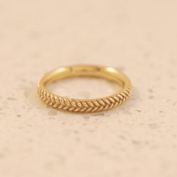 Giselle Woven Band In Gold