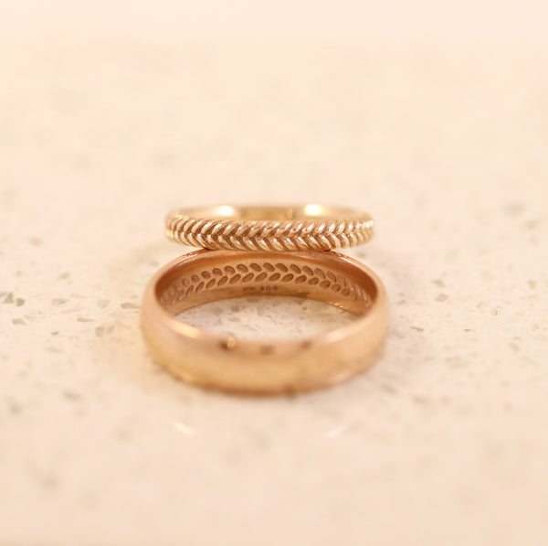 Beau Weaved Band In Rose Gold