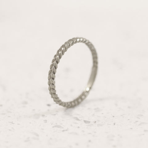 Jasmine Pure Woven Ring in Silver