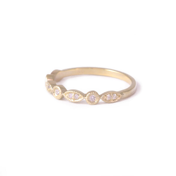 Vintage Diamond Eternity Ring In 9ct Yellow Gold