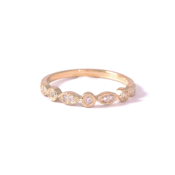 Vintage Diamond Eternity Ring In 9ct Yellow Gold