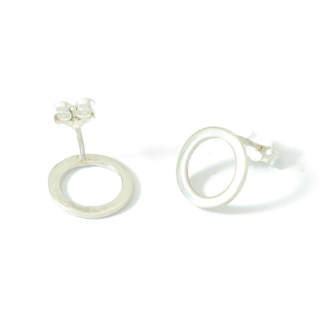 Circle Earrings In Silver