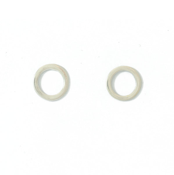 Circle Earrings In Silver