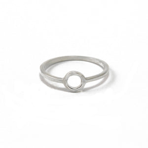 Circle Ring In Silver
