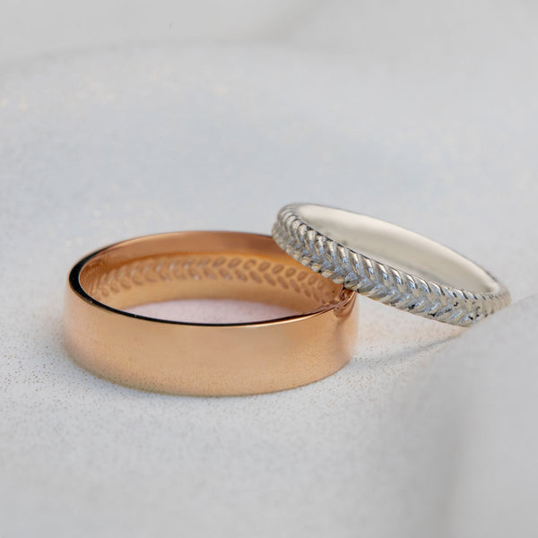 Beau Weaved Band In Rose Gold