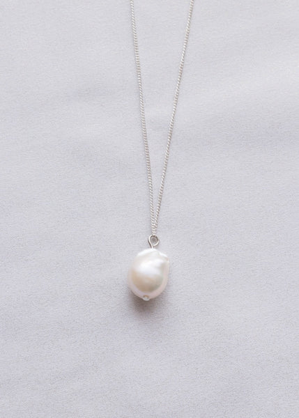 Small Pearl of a Great Price Pendant In Silver