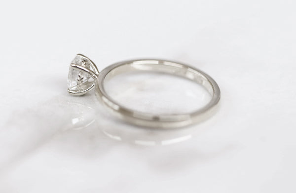Nayeli Oval Moissanite Ring In White Gold