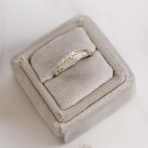 Indira Moissanite Ring In White Gold