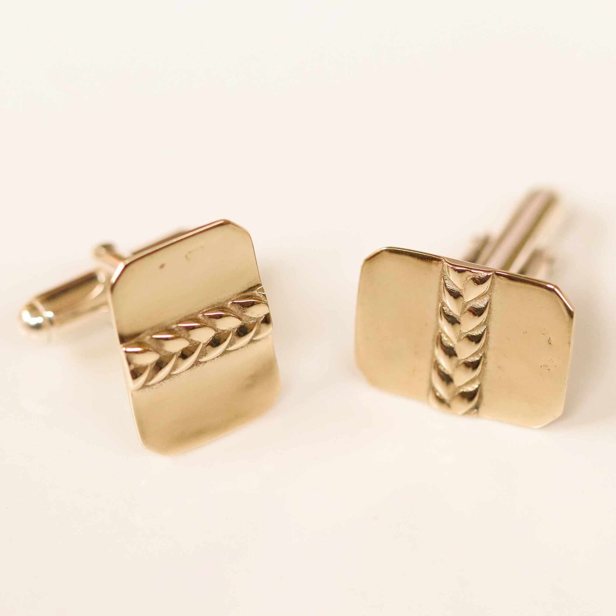 Ignatius Octagon Cufflinks in Brass