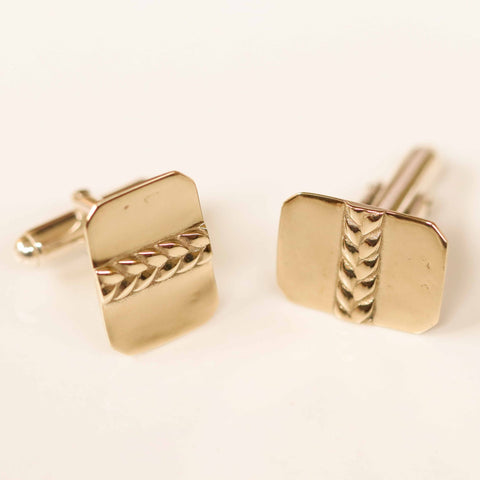 Ignatius Octagon Cufflinks in Brass