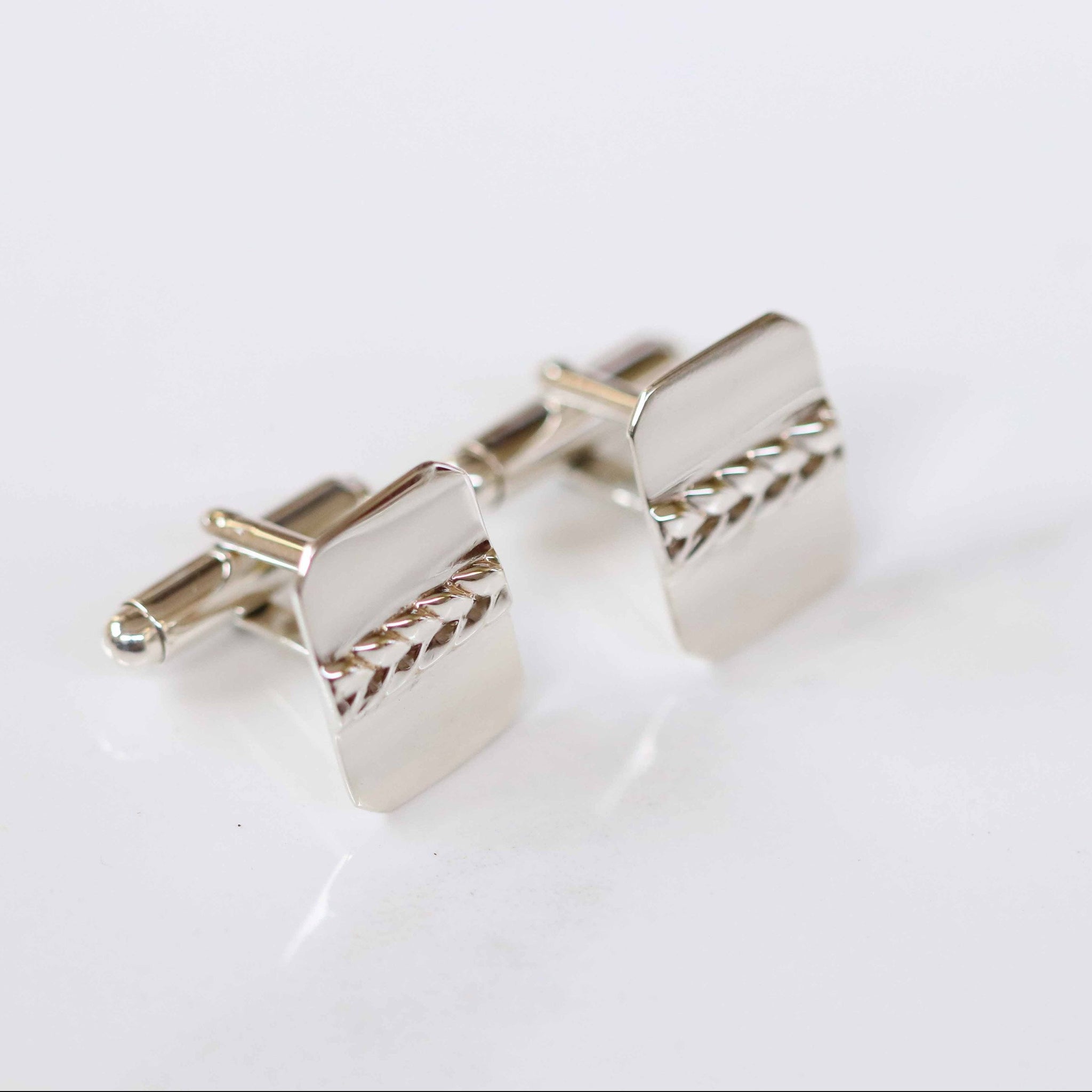 Ignatius Octagon Cufflinks in Silver