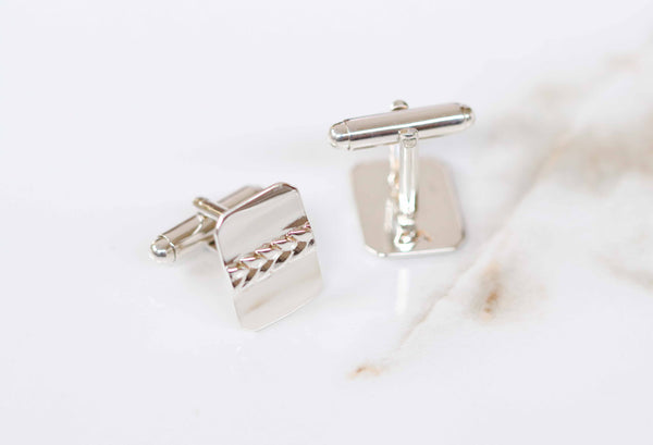 Ignatius Octagon Cufflinks in Silver